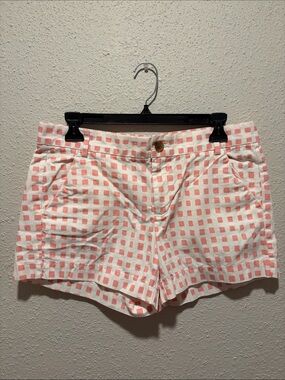 GAP Pink and White Checked Cotton Shorts